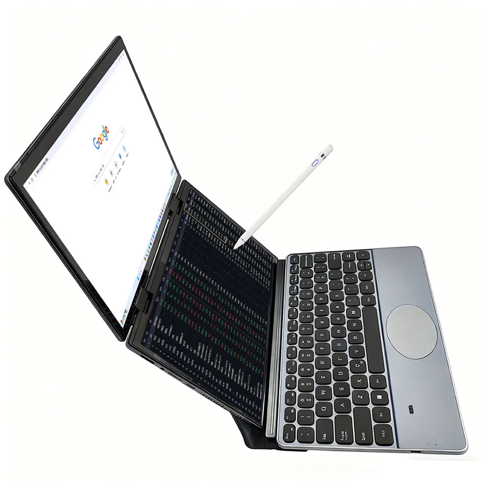 New 10.5 + 10.5 Inch Dual Touch Screen N100 Quad Core 16G 32G RAM 1TB 2TB Notebook Laptop for  Business Office Education Laptops