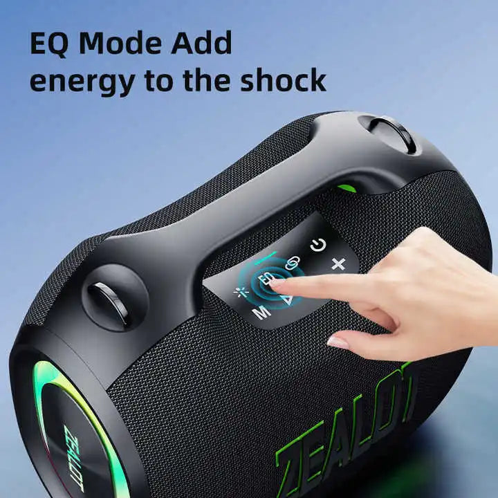 ZEALOT ZE01 Portable Speakers with 120W Subwoofer Wireless Outdoor with WiFi Bass Vibration Waterproof Mini Stereo Loudspeaker