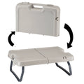 Folding Lap Desk with Storage Case  Multifunctional Folding Table Storage Case  Portable Plastic Mini Desk Camp Picnic Travel