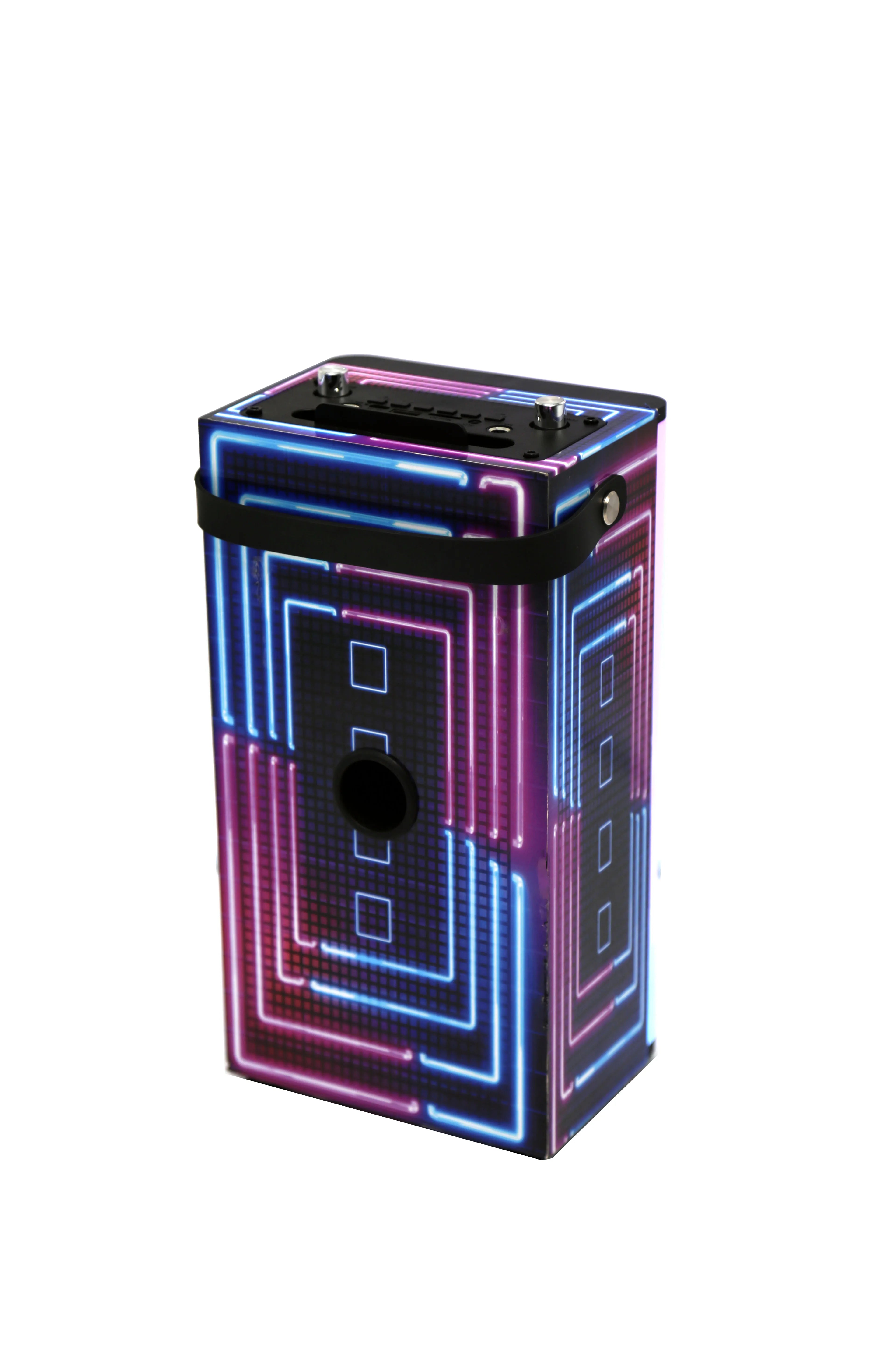 Portable Heavy Bass Stereo Loudspeakr FM TF Card KBQ-2302 LED Lights RBG Wireless Speaker With Microphone Karaoke BT 20W Speaker