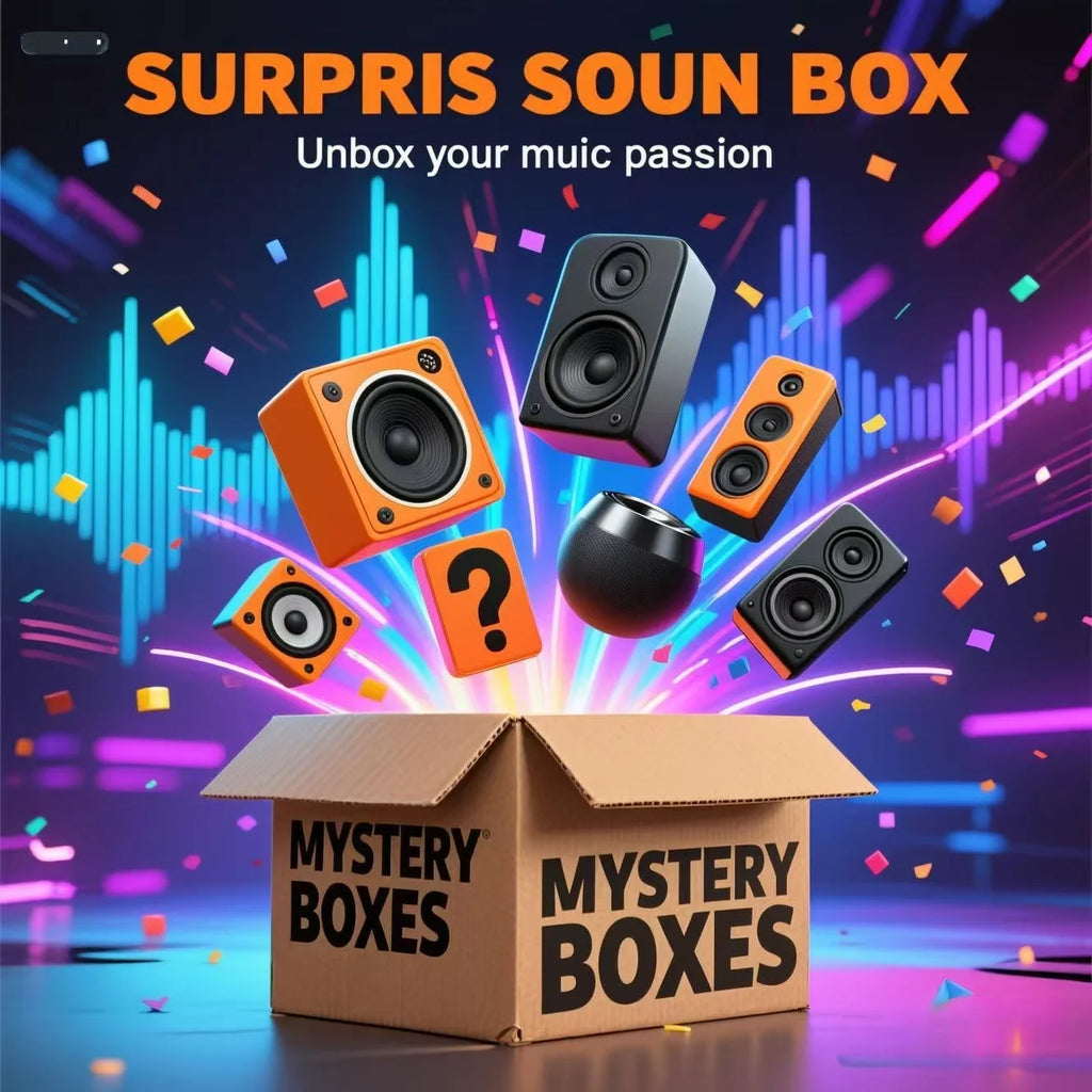 3C Mystery Box Electronic  Speaker Portable and Waterproof IPX6 Wireless Outdoor Speaker
