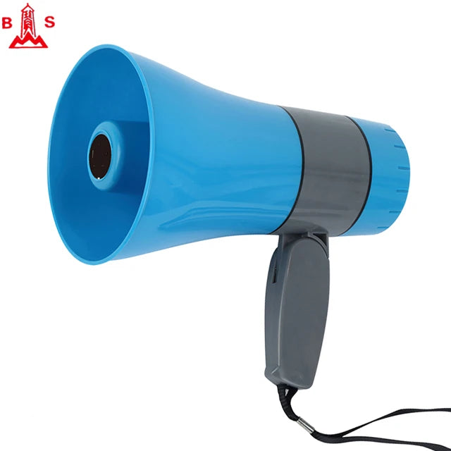 High Electroacoustic Fidelity Portable Rechargeable Megaphone Foldable Handheld Loudspeaker