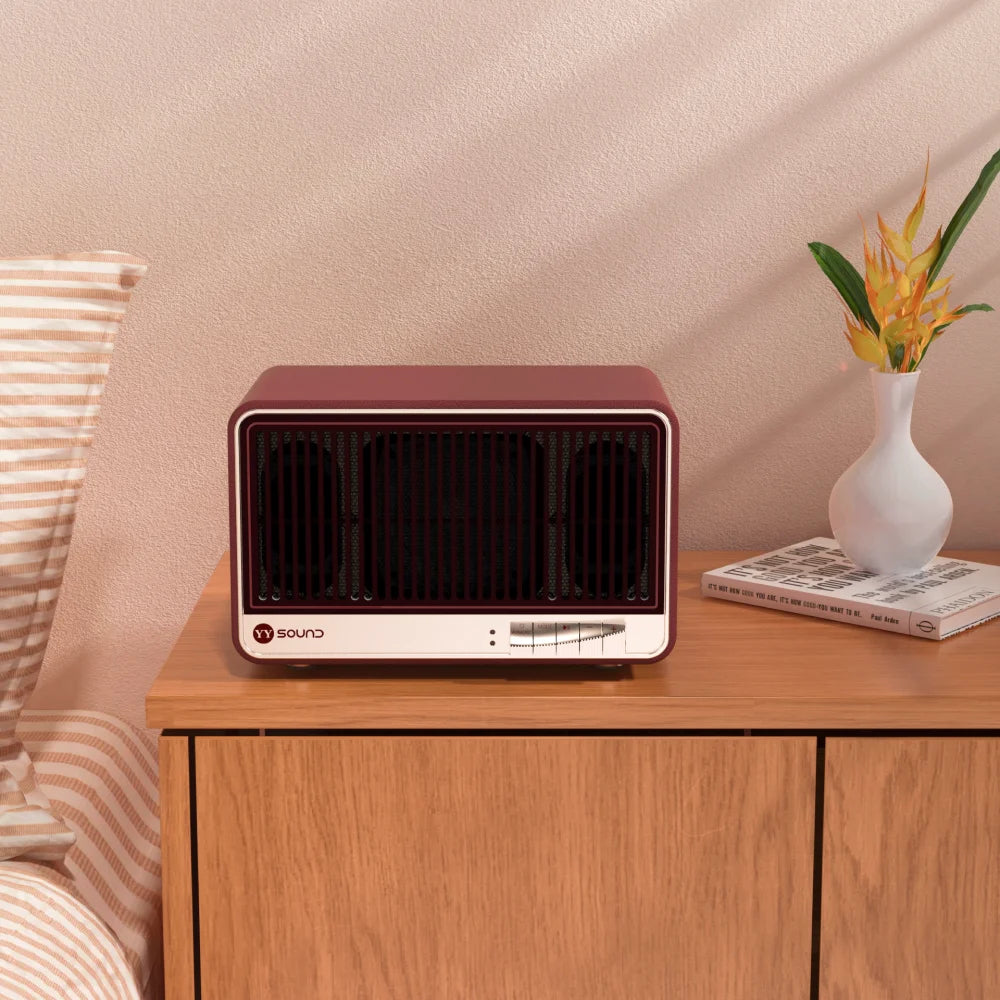New Designed OEM Home Bluetooth Speaker, Portable Outdoor Smart Speaker, Retro Bluetooth Speaker 2.1 Desktop Speaker