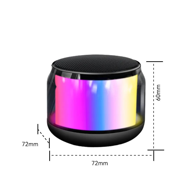 OKOPS300 Mini Portable Sci-Fi LED Lighting Multi-functional Subwoofer Wireless for Speaker IPX9 Computer Mobile Phone