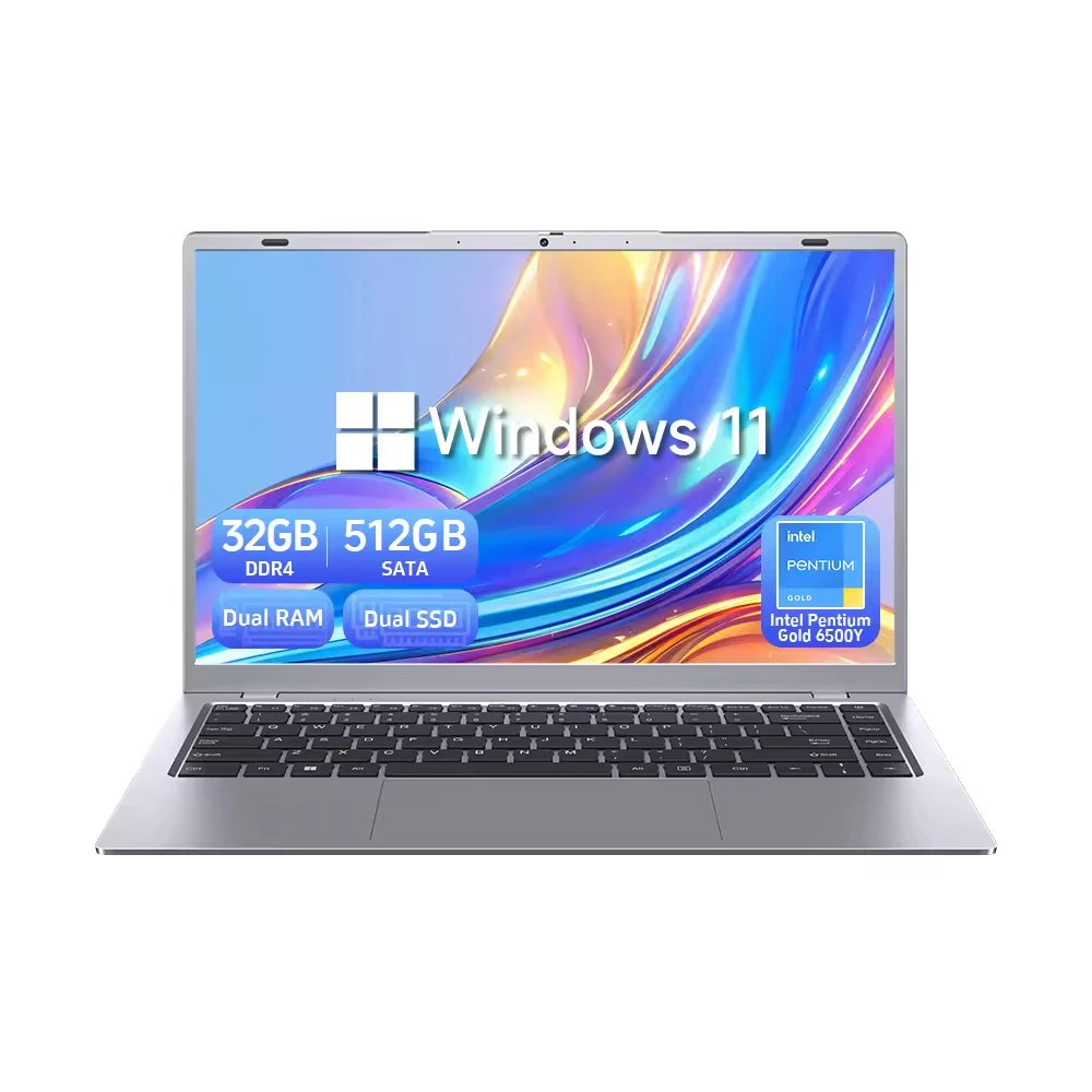 15.6'' Intel 6500Y 16GB+128GB SSD Laptop Computer Windows 11 China Factory Cheap Gaming Laptop Computers Laptops and Desktops