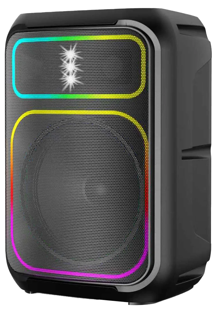 Powerful Wireless Bluetooth Boombox Speaker With Microphone for Portable Karaoke and DJ Party
