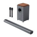 High Fidelity Wooden Subwoofer Audio System HDMI ARC Bluetooth 5.3 Soundbar with 4 EQ Modes 3D Surround Sound Speaker