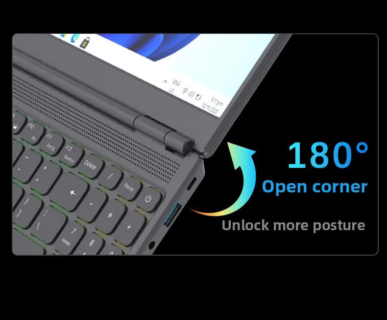 High Quality 16 Inch Win 11 Business Laptop 32GB 1TB SSD Intel I3 8109U Processor English Keyboard IPS Panel 165Hz New