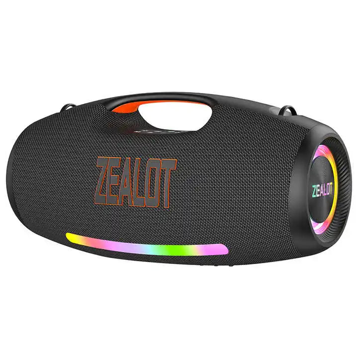 Zealot S89 Outdoor Party Speaker Professional Bluetooths 250W Bass Powered Portable Subwoofer Wireless LED Light Hifi Speaker