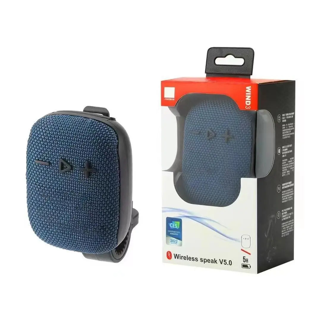 New WIND3 Wireless BT Speaker with Outdoor Bicycle Mount- Mini Subwoofer-Card Slot for Portable Audio