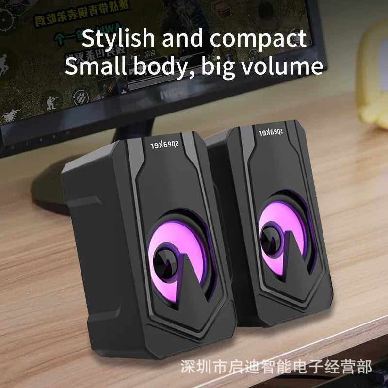 Manufacturer Direct E1080 Desktop Mini Bluetooth Speaker E-Sports Gaming Speaker Suitable for Desktop and Home Use