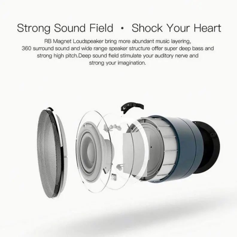 Mini Speaker Portable Stereo Wireless Speaker Hot Selling HD Sound A10 Metal Bass BT Mini Speaker with TF Card FM Radio AUX