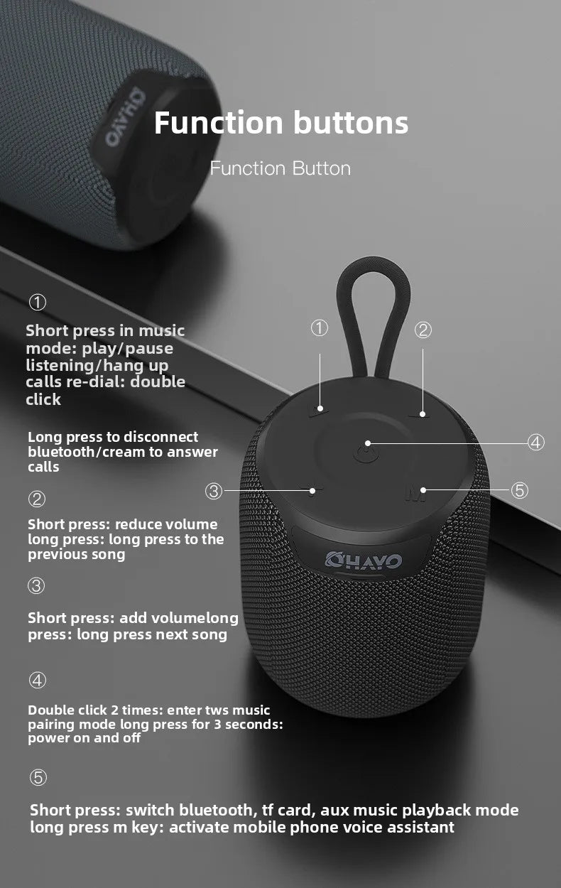 Modern X2 Mini for Bluetooth Speaker Portable Outdoor Waterproof Cross Card-Insert Design Bass Wireless Battery