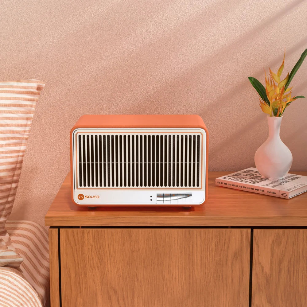 New Designed OEM Home Bluetooth Speaker, Portable Outdoor Smart Speaker, Retro Bluetooth Speaker 2.1 Desktop Speaker