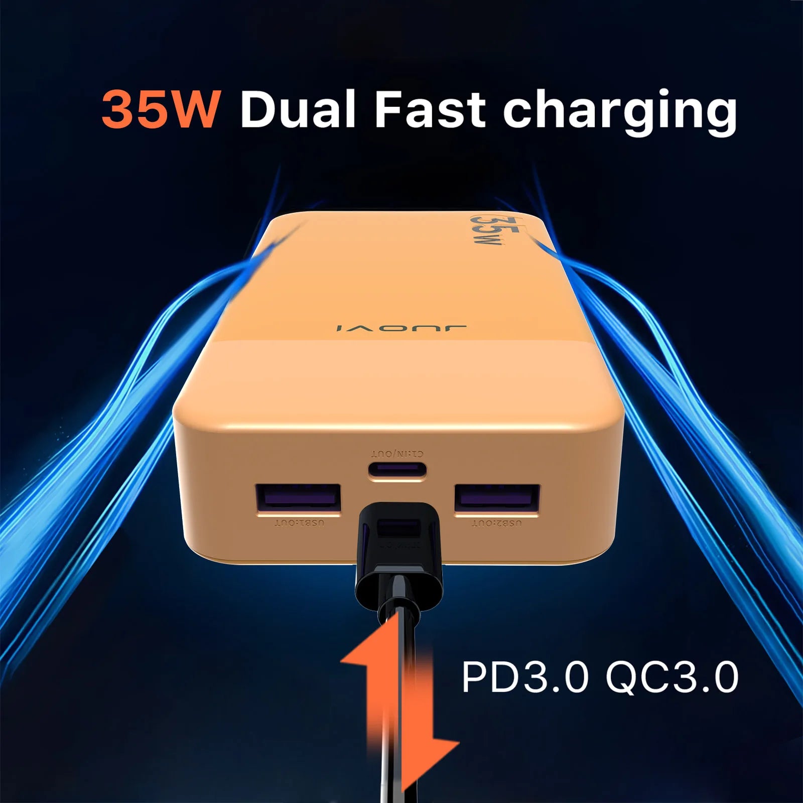 High Capacity 20000mAh Waterproof External Battery LCD LED Display 35W Fast Charging Laptop Compatible Type-C Banks Station