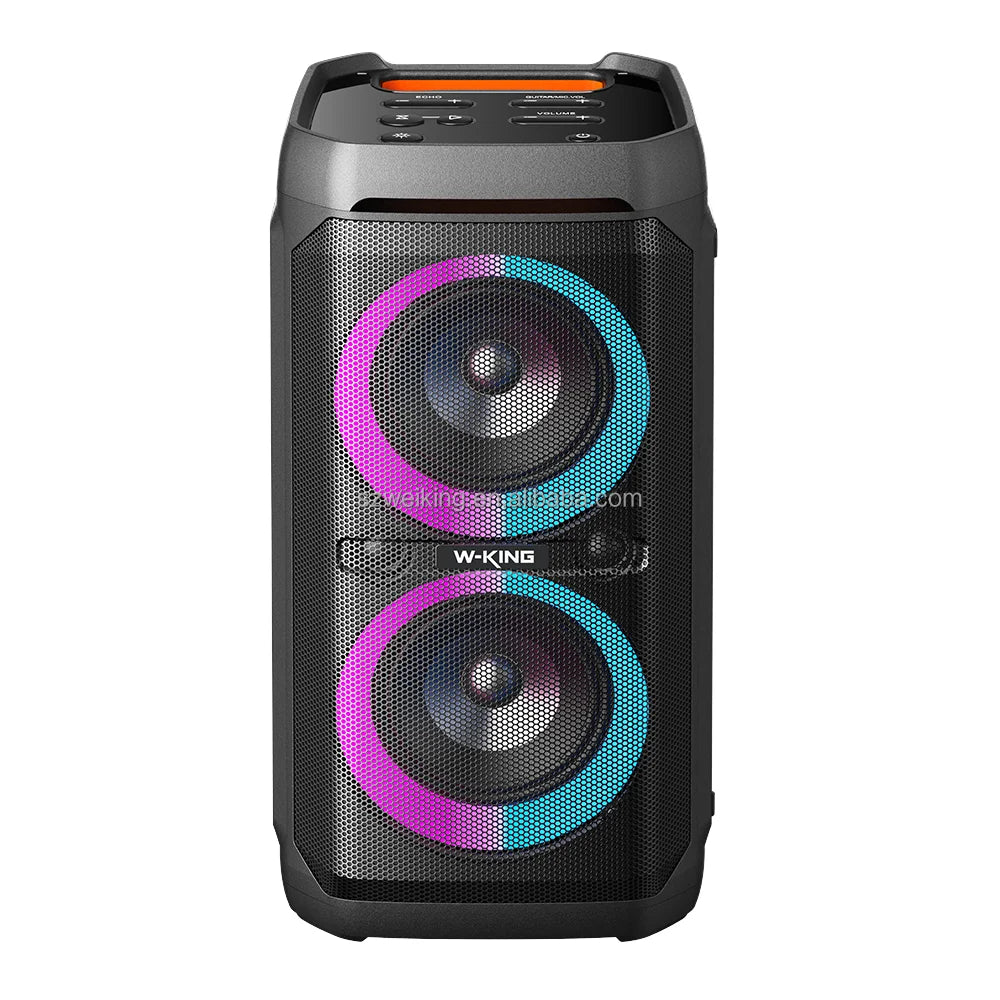 W-KING T11 5.25 Inches Stereo Portable Professional Wireless Big Speakers Outdoor DJ Bluetooth Party Speaker With LED Light