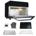 In Stock 25L 120V Air Fryer Oven with Digital Timer Touchscreen and 10 Presets Family Size Countertop Convection Oven