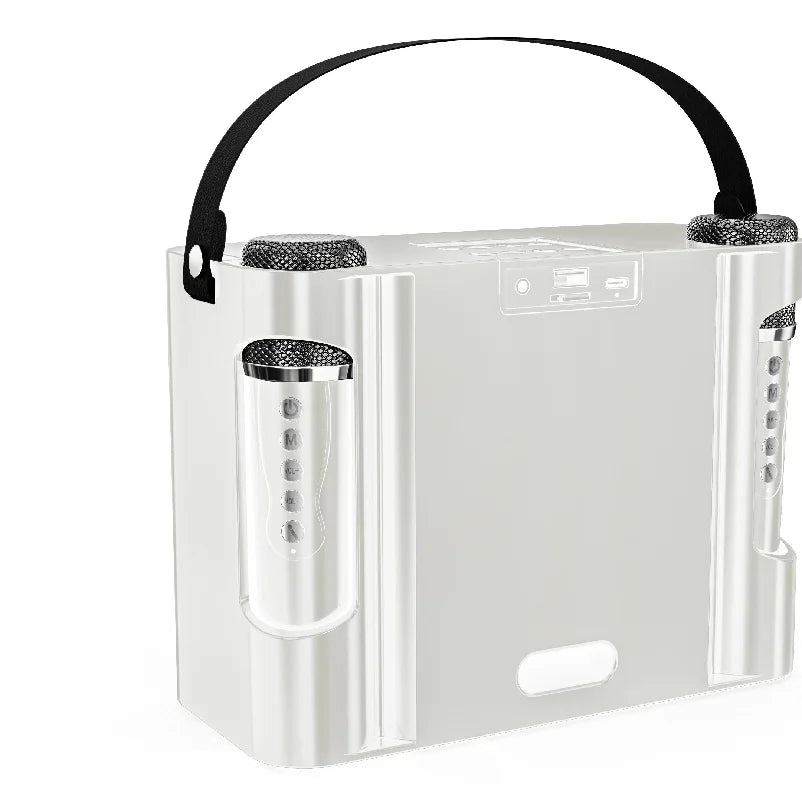 Camping Essentials Karaoke Speaker Microphone Party Box Sounds Led Light Bluetooth Portable Amplifier With Phone Holder Ys210