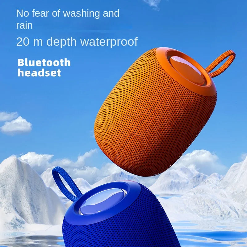 Outdoor Waterproof IPX7 Portable Mini Speaker Wired RGB Speaker TF Card Home Bathroom Camping Subwoofer Battery Powered Audio