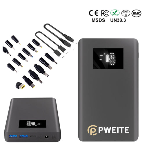 120W DC Output Power Bank Battery Pack 12V 16V 19V 20V 24V 5A PowerBank for YAMAHA Electronic Keyboard Laptop Camera POS Machine