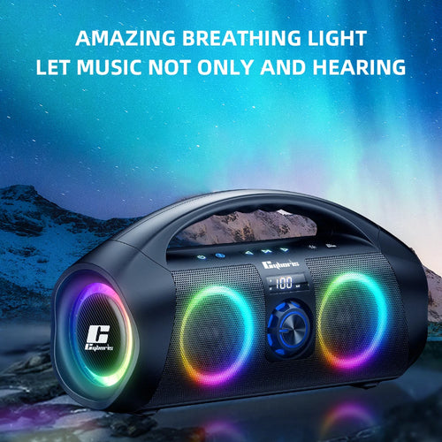 2024 NEW Cyboris F29K 120w Karaoke Portable Wireless Waterproof Speaker with Micrphones RGB Light for Home and Outdoor Deep Bass