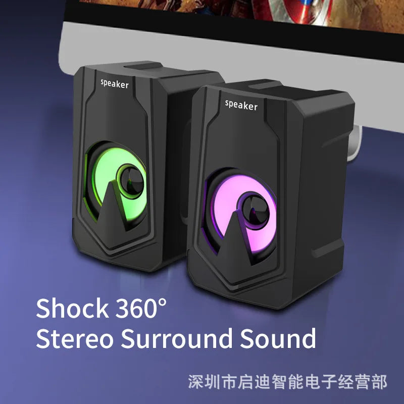 Manufacturer Direct E1080 Desktop Mini Bluetooth Speaker E-Sports Gaming Speaker Suitable for Desktop and Home Use