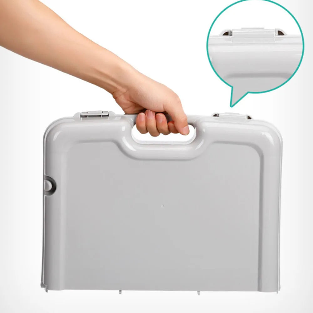 Folding Lap Desk with Storage Case  Multifunctional Folding Table Storage Case  Portable Plastic Mini Desk Camp Picnic Travel