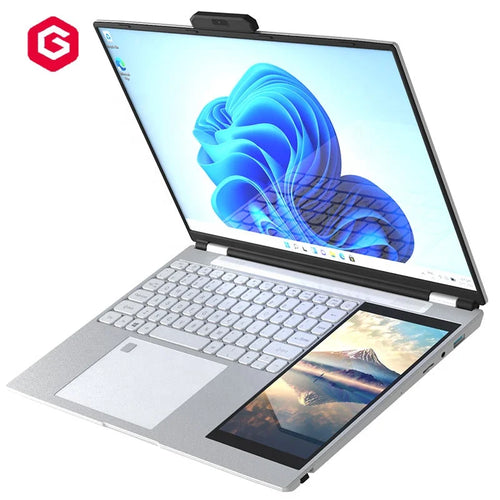 2025 Hot Selling Slim Laptop  Customized 15.6 Inch +7inch Laptops Gaming Office OEM Laptop Computer