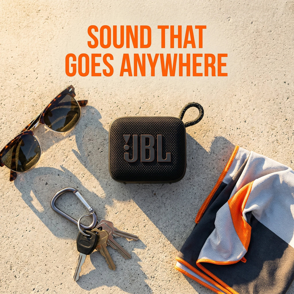 JBL GO4 Music Brick Portable Bluetooth Speaker Auracast Multi-Speaker Pairing ,Up to 7H Playtime + 2H Boost