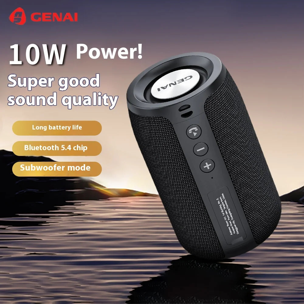 Custom Mini Portable for Bluetooth Speaker Best Sound Quality Subwoofer with LED for Outdoor Parties USB Power Source