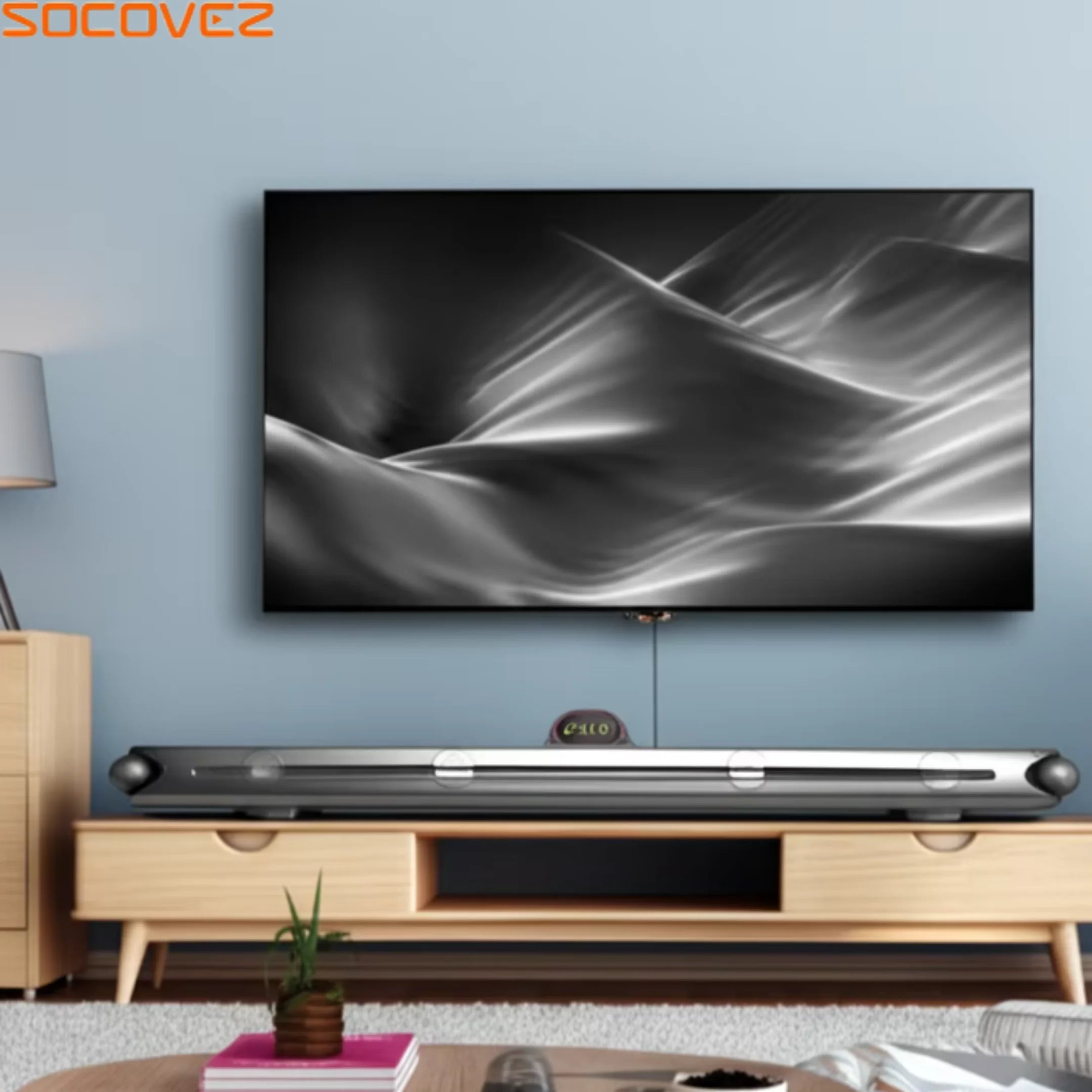 SOCOVEZ Manufacturer In-stock 2.1 CH for Bluetooth Soundbar with Built-In Subwoofer & Remote Control for TV Model G66B