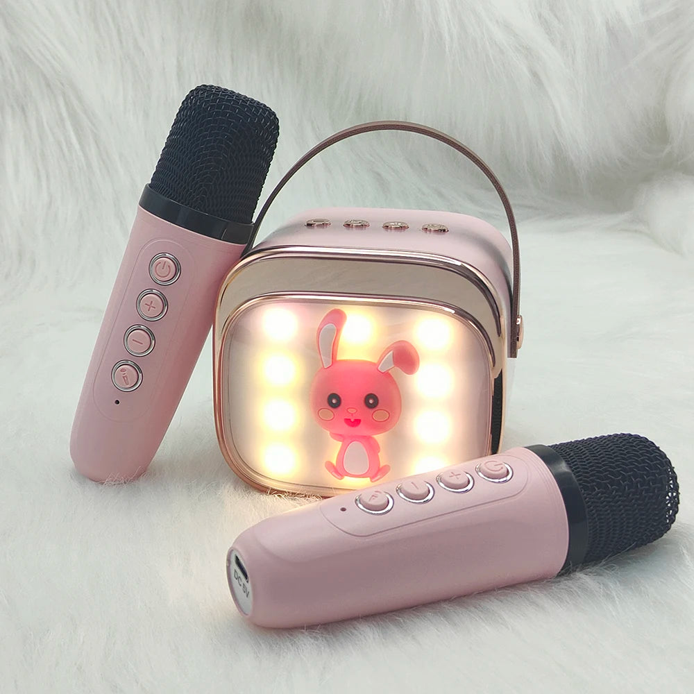 Happy Birthday Karaoke Para Casa Profesional Vcd Player for Machine Kids Ktv Party Wireless Speaker Double Microphone