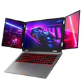 New Three-Screen Metal Laptop Core I7 English Stock Trading Computer Foldable Extended Screen Portable Office Finance
