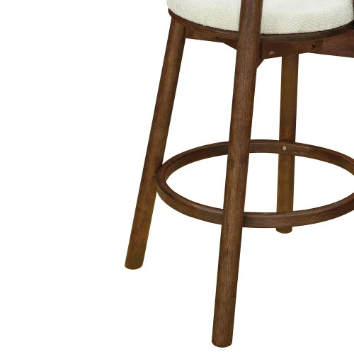 Modern Adjustable Round Cushion Bar Stools with Iron Base for Home Bar & Commercial Use