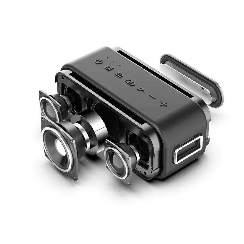 XDOBO 1983Plus 80W Portable Wireless Subwoofer-Rechargeable Waterproof BT 5.2 Supports Memory Card for Mobile Phone Computer Use