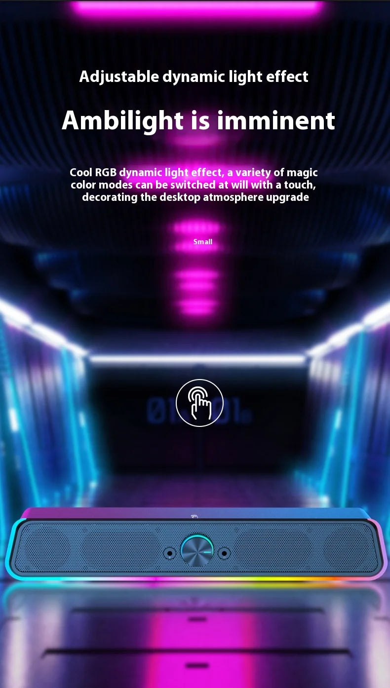 Wholesale RGB Gaming Desktop Computer Speakers Wired for Laptop