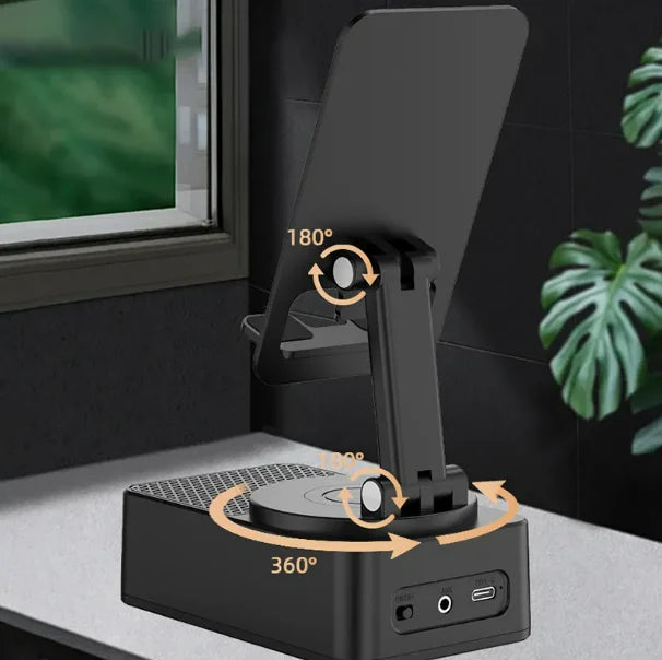 Factory 4-in-1 360 Rotating RGB Wireless for Bluetooth Speaker Mini Portable 3W Computer Woofer USB AUX Battery-Powered Features