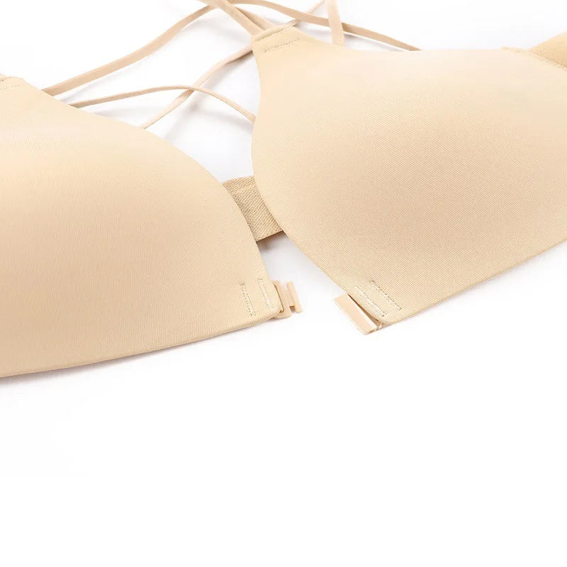 Women Bra And Panties Set Sexy Backless Set Sexy G-String Seamless Bra Thong Sexy Lingerie Set Top Underwear Intimates