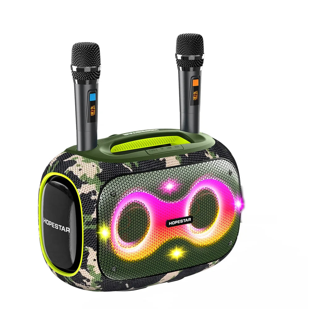 HOPESTAR 120W Partybox Outdoor Waterproof Wireless Bluetooth Speaker Home Theatre USB TF Home Party Karaoke Bass Effects
