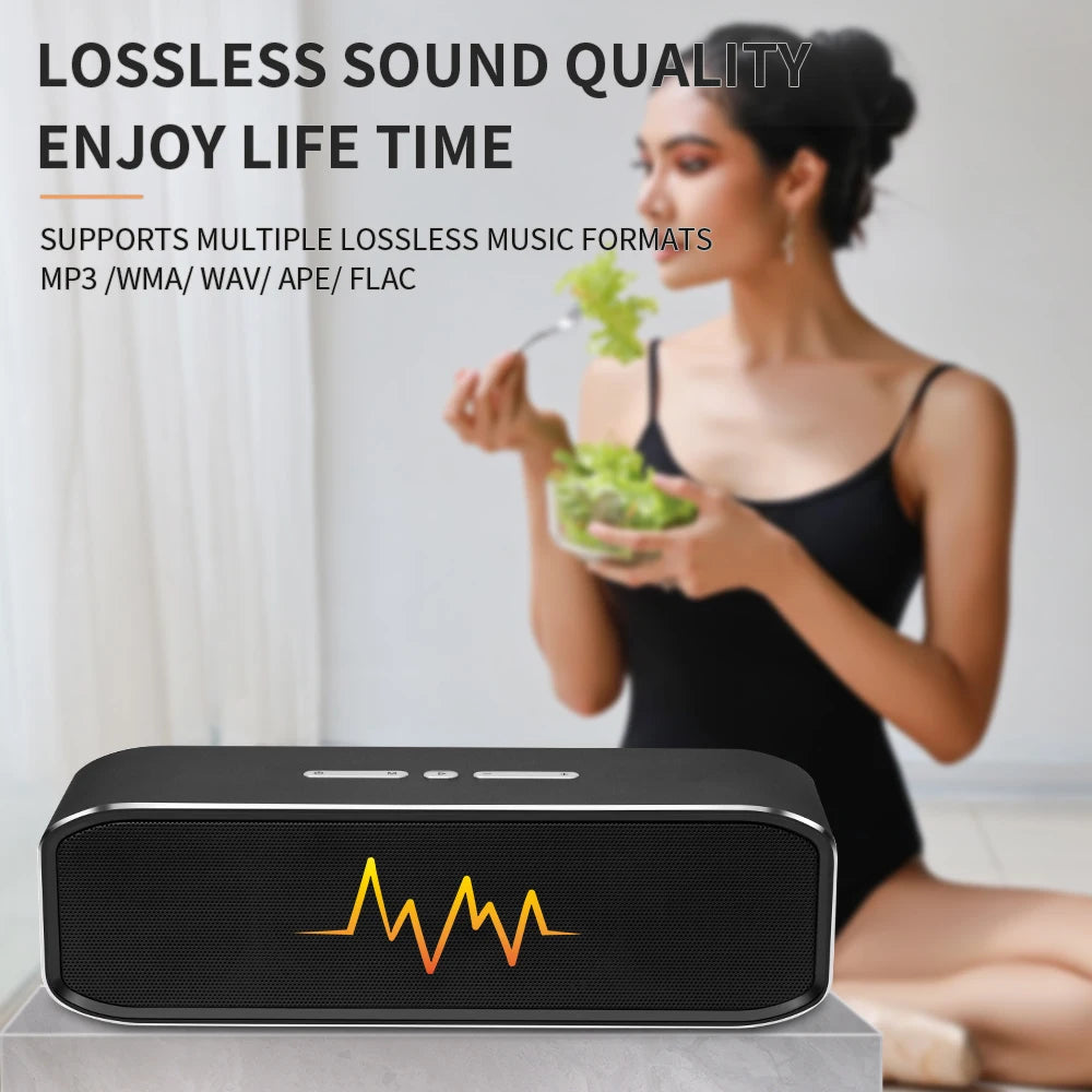 2025 New Cyboris T11 Metal Subwoofer Stereo TWS Wireless Speaker High Loud Sound Support AUX /TF Card Ready for Ship Customize