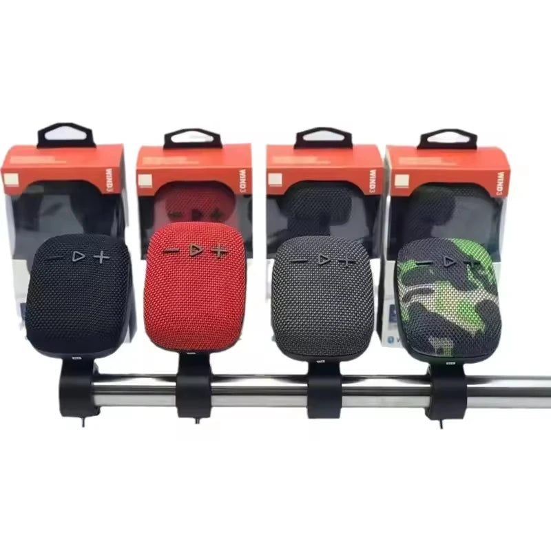 New WIND3 Wireless BT Speaker with Outdoor Bicycle Mount- Mini Subwoofer-Card Slot for Portable Audio