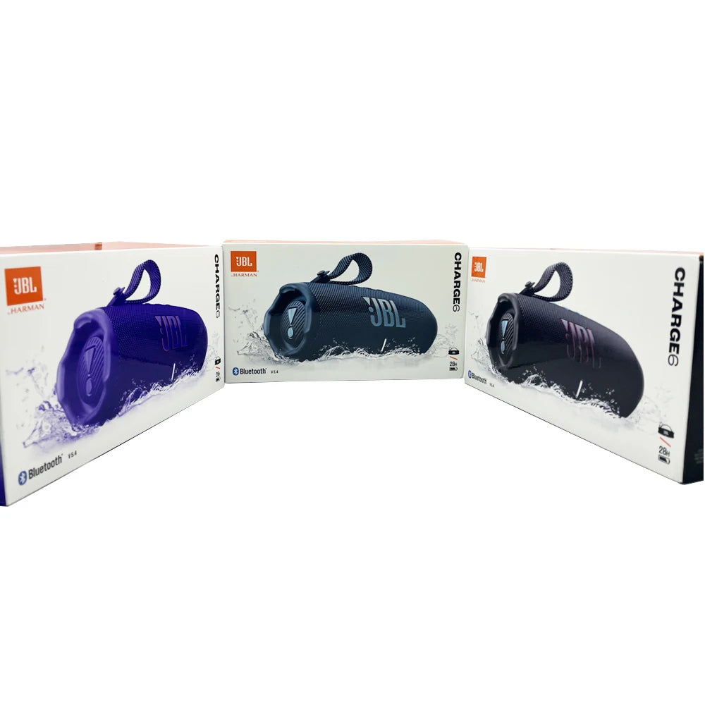 JBL Charge 6 Al Enhanced Portable for Bluetooth Speaker with Subwoofer Dust-proof and Waterproof Outdoor/Desk Use Speakers