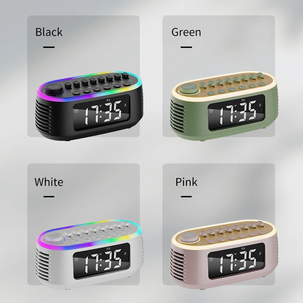 Cyboris T13 Portable White Noise Speaker 20W Wireless with 8 Relaxing Sounds LED Alarm Clock Audio Sleep Aid Function