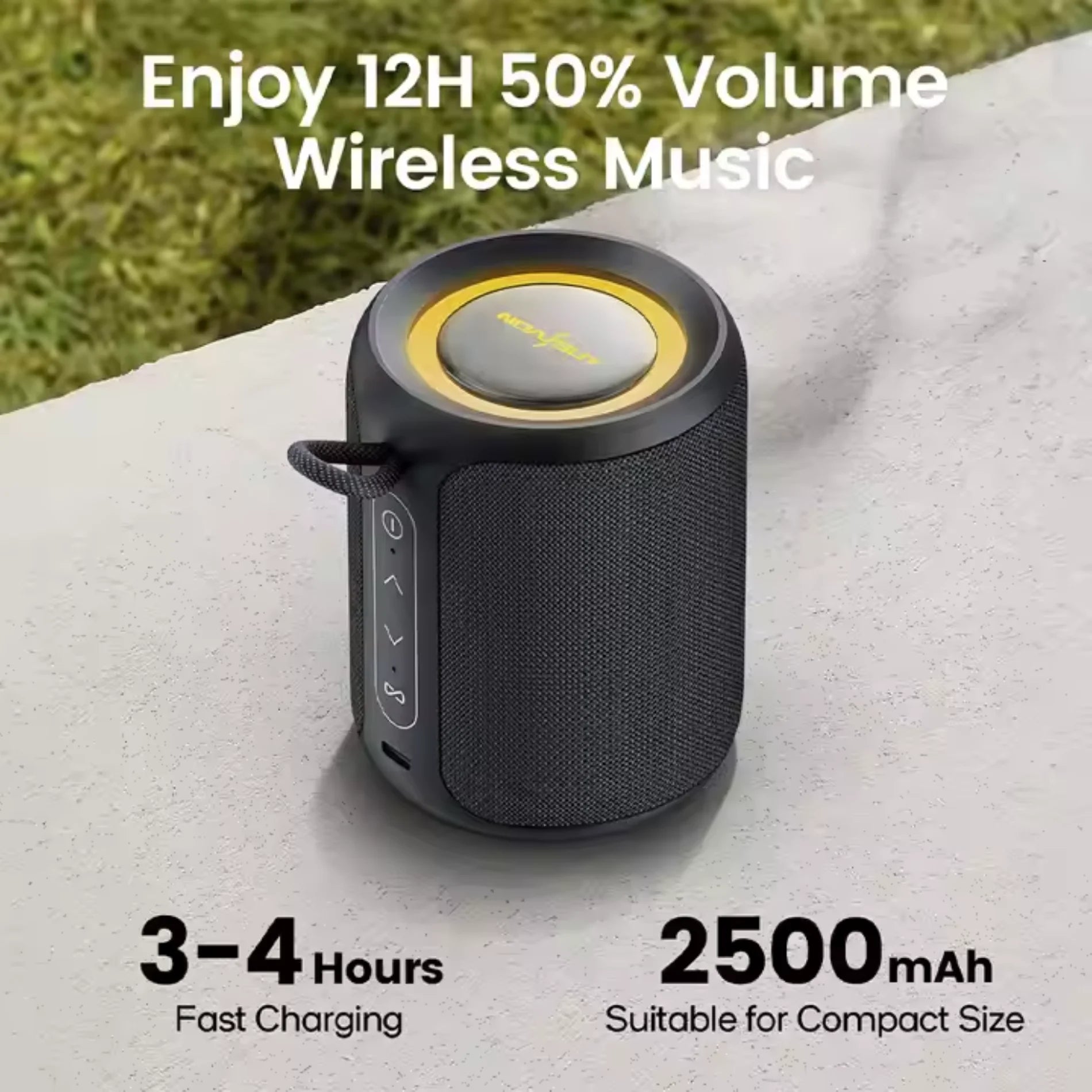 Portable Bluetooth MINI Speaker IPX6 Waterproof 15W Powerful Sound Box Bass Wireless Pairing RGB Light TF TWS Speakers