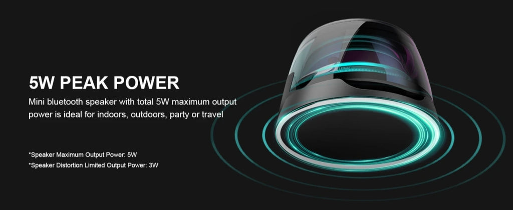 Magnetic Portable Speaker BW200 Mini Sound Box BT5.3 RGB Lighting Phone Holder True Wireless Speakers