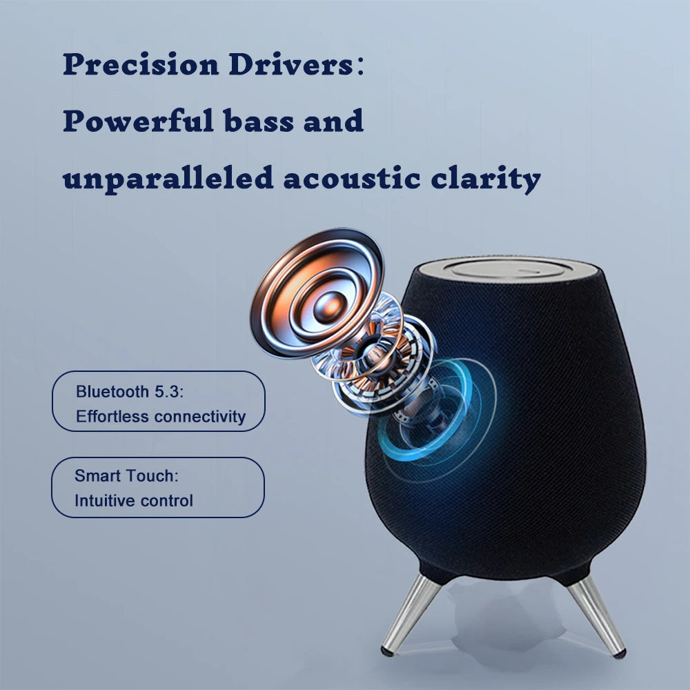 New Model Home Wooden Large Bluetooth Speaker Stereo Private Professional Wireless BT Dj Box Smart Speaker