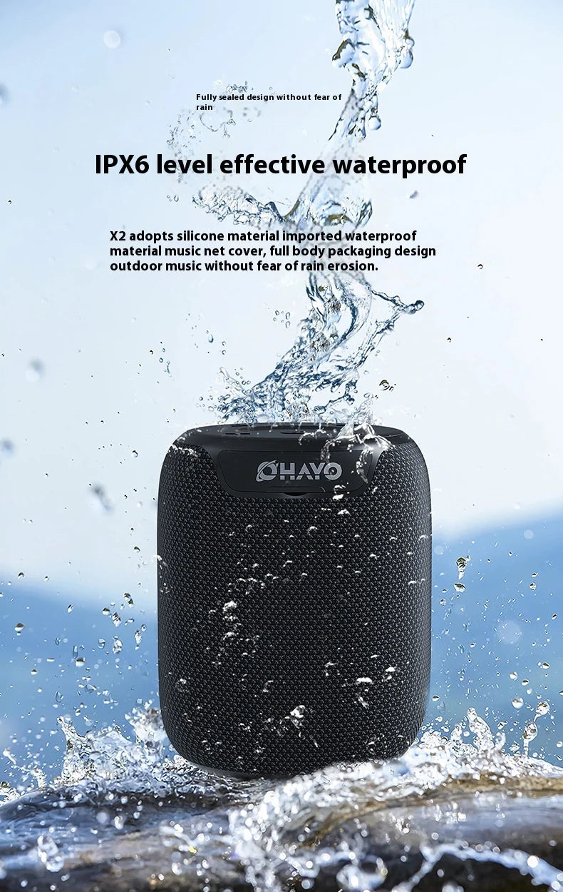Modern X2 Mini for Bluetooth Speaker Portable Outdoor Waterproof Cross Card-Insert Design Bass Wireless Battery