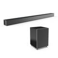84W TV Wireless Sound Bar with Wireless Subwoofer Box Soundbar 2.1Home Theater Surround Sound System Aux/USB/Optical/Coaxial/RCA