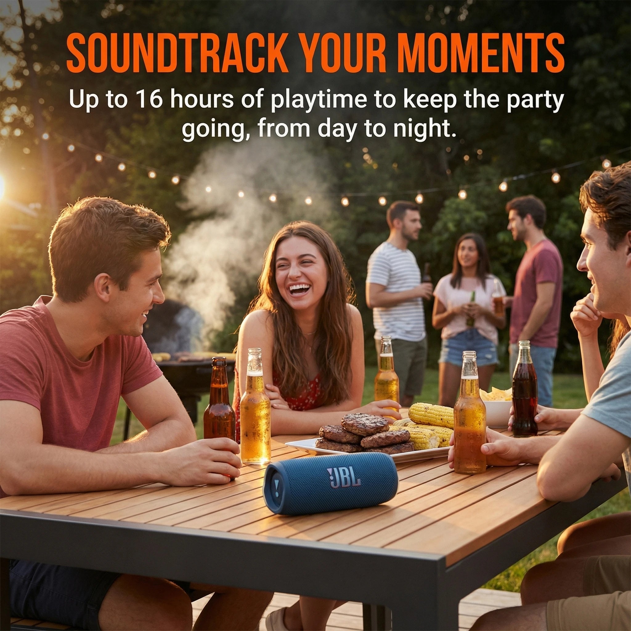 JBL FLIP7 Portable Bluetooth Speaker, Featuring a Subwoofer, AI Sound Enhancement, Suitable for Camping, and Track Events