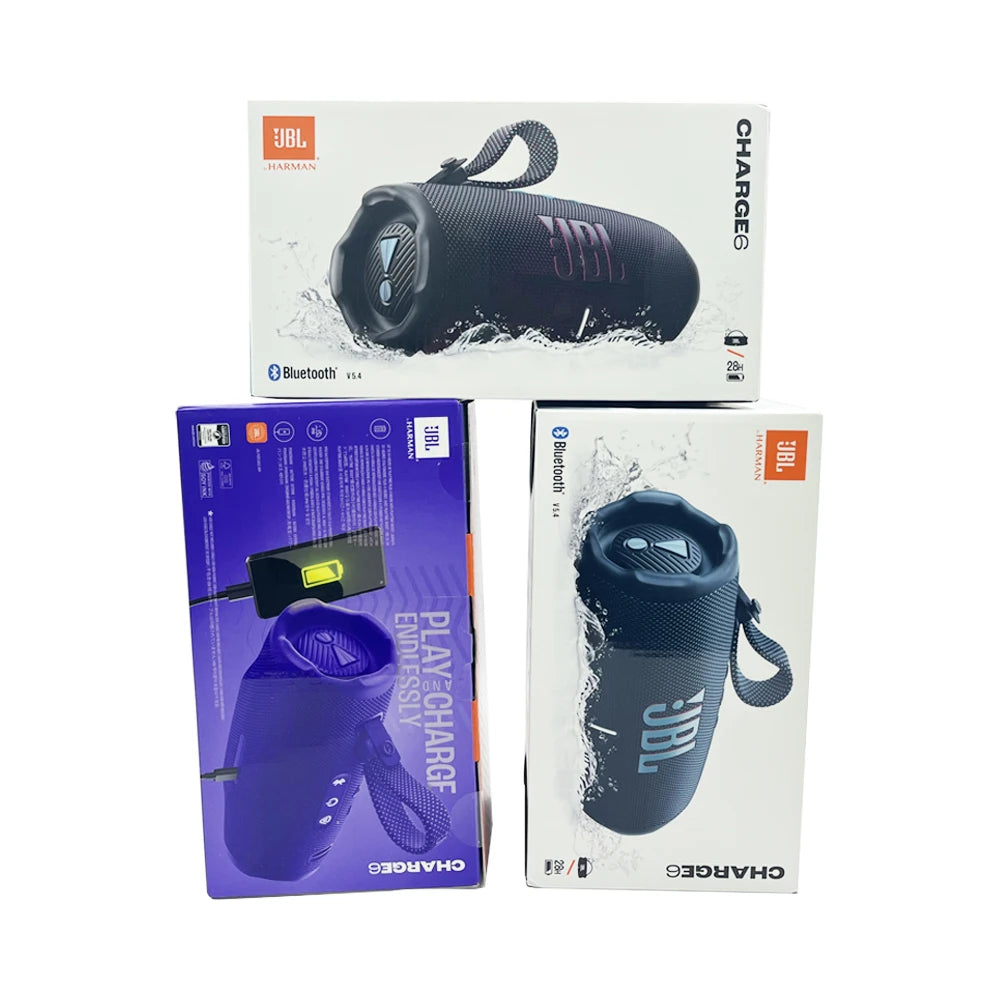 JBL Charge 6 Al Enhanced Portable for Bluetooth Speaker with Subwoofer Dust-proof and Waterproof Outdoor/Desk Use Speakers